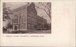 Library, Clark University, Worcester, MA Massachusetts Postcard Postcard Postcard