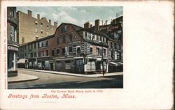 Old Corner Book Store, Boston, MA - Built in 1712 Massachusetts Postcard Postcard Postcard