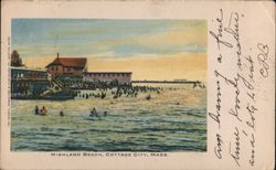 Highland Beach, Cottage City, Massachusetts Oak Bluffs, MA Postcard Postcard Postcard