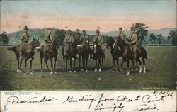 West Point Polo Team Postcard