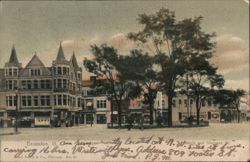 Fountain Square, Evanston, IL Postcard