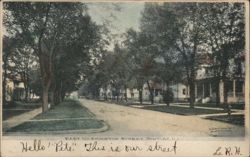 East Washington Street, Pontiac, Illinois Postcard