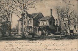 Birthplace of Ex-President Cleveland, Caldwell, NJ New Jersey Postcard Postcard Postcard