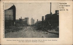 Destruction of San Francisco by Fire, Kearney Street Postcard