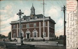 Post Office and Southgate Memorial, Annapolis, MD Postcard