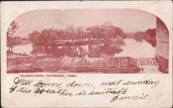 Island Park, Fairbank, Iowa Postcard