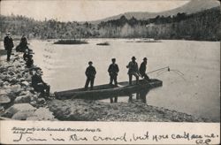 Fishing Party on the Shenandoah River near Luray, VA Virginia Postcard Postcard Postcard