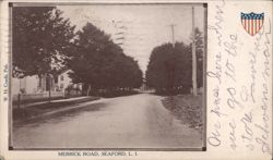 Merrick Road, Seaford, Long Island, New York Postcard