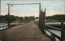 Toll Bridge from Southport to Boothbay, ME Maine Postcard Postcard Postcard