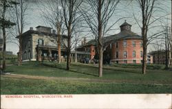 Memorial Hospital, Worcester, MA Massachusetts Postcard Postcard Postcard