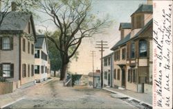 Leyden Street, Plymouth, Mass. Postcard