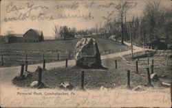 Memorial Rock, Conshohocken, PA Pennsylvania Postcard Postcard Postcard