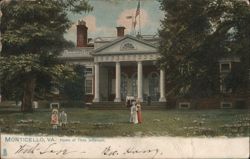 Monticello, Home of Thomas Jefferson Virginia Postcard Postcard Postcard