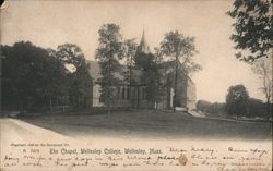 Wellesley College Chapel, Wellesley, MA Massachusetts Postcard Postcard Postcard