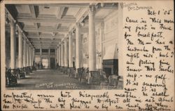 Lobby of The Homestead Hotel, Hot Springs, Virginia Postcard Postcard Postcard