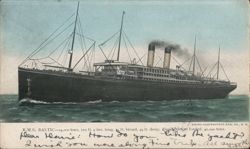 R.M.S. Baltic Ocean Liner Postcard