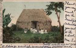 Native Grass House, Hawaii Honolulu, HI Postcard Postcard Postcard