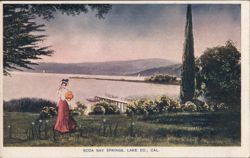 Soda Bay Springs, Lake County, California Postcard