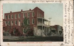 Hotel Giselman, Lakeport, California Postcard Postcard Postcard