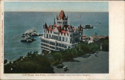 Cliff House, Seal Rocks, and Pacific Ocean from Sutro Heights San Francisco, CA Postcard Postcard Postcard