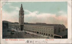 San Francisco Ferry Building California Postcard Postcard Postcard