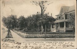 Pennsylvania Avenue, Webb City, MO Postcard