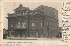 Cadillac Opera House, Cadillac, MI Postcard