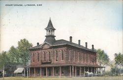 Courthouse, Lyndon, KS Kansas Postcard Postcard Postcard