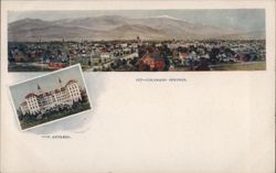 Colorado Springs and The Antlers Hotel Postcard Postcard Postcard