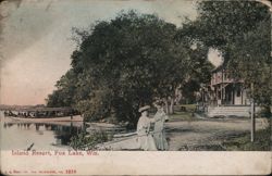 Island Resort, Fox Lake, Wisconsin Postcard Postcard Postcard