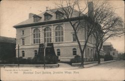 Municipal Court Building, Brookline Village, Mass. Massachusetts Postcard Postcard Postcard