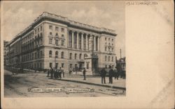 Baltimore, MD - Court House and Battle Monument Postcard