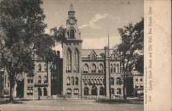 County Court House and City Hall, New Haven, Conn Postcard