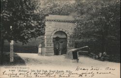 John Ball Park, Michigan Arch Postcard