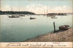 Greenport Harbor, Long Island Postcard