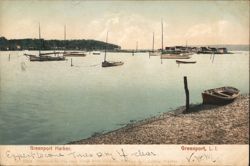 Greenport Harbor Postcard