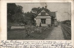 Passenger Station, C. V. R.R., Hardwick, VT Vermont Postcard Postcard Postcard