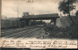 Main Street Viaduct, Oneonta, NY New York Postcard Postcard Postcard