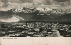 Leadville, Colorado with Mt. Massive Postcard Postcard Postcard