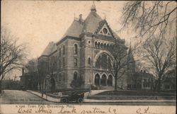 Town Hall, Brookline, Mass. Massachusetts Postcard Postcard Postcard