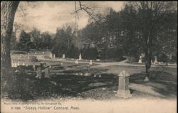 Sleepy Hollow Cemetery, Concord, MA Massachusetts Postcard Postcard Postcard