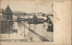 Highland Avenue, Looking West, Hardwick, VT Postcard