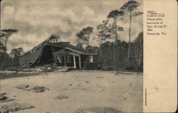 Country Club House after Hurricane, Pensacola FL Postcard