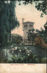 Water Tower & Mill, Riverhead, NY Postcard