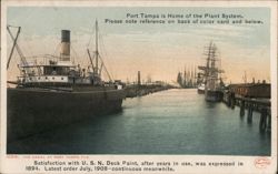 The Canal at Port Tampa, Florida Postcard Postcard Postcard