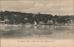 Port Jefferson Harbor, Looking West Postcard