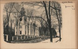 Church on the Hill, Lenox, MA Postcard