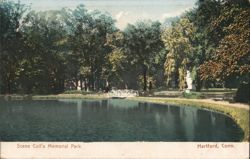 Scene Colt's Memorial Park, Hartford Postcard