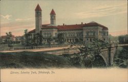 Library, Schenley Park, Pittsburgh Postcard