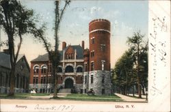 Utica Armory Postcard